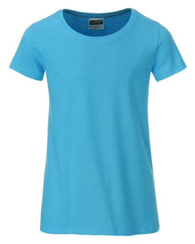 T-shirt basic t ragazza Turquoise