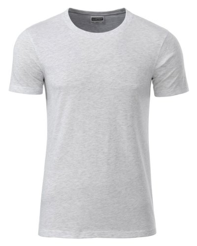T-shirt basic t uomo cotone organico Ash