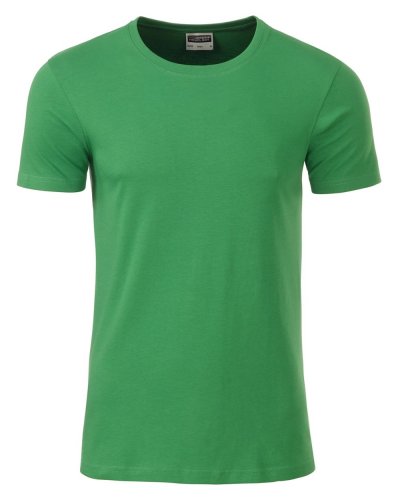 T-shirt basic t uomo cotone organico Fern Green