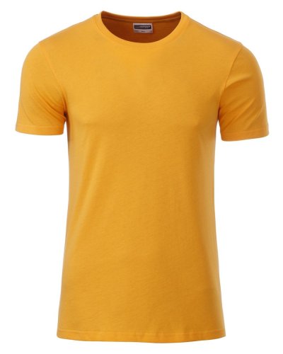 T-shirt basic t uomo cotone organico Gold Yellow