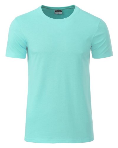 T-shirt basic t uomo cotone organico Mint