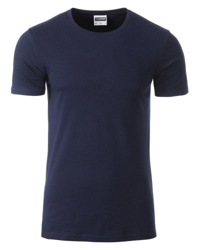 T-shirt basic t uomo cotone organico Navy