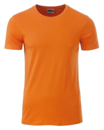 T-shirt basic t uomo cotone organico Orange