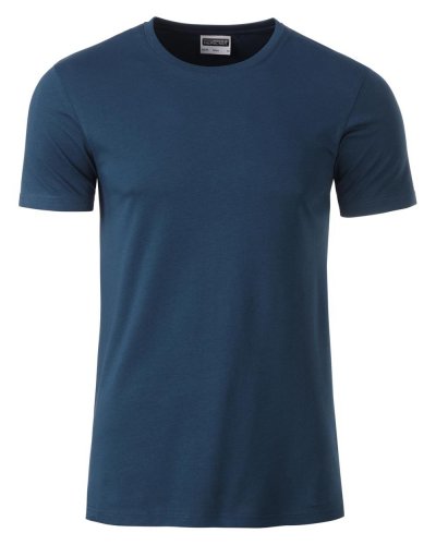 T-shirt basic t uomo cotone organico Petrol