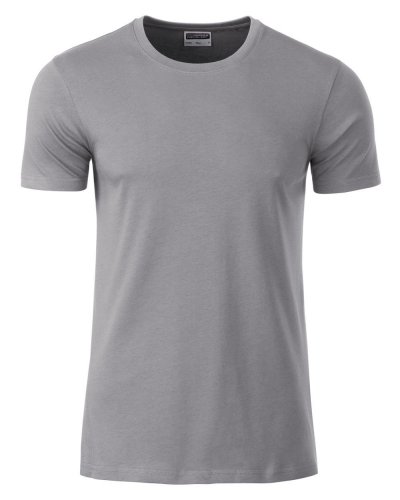 T-shirt basic t uomo cotone organico Steel-Grey