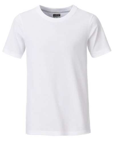 T-shirt basic t bambino White