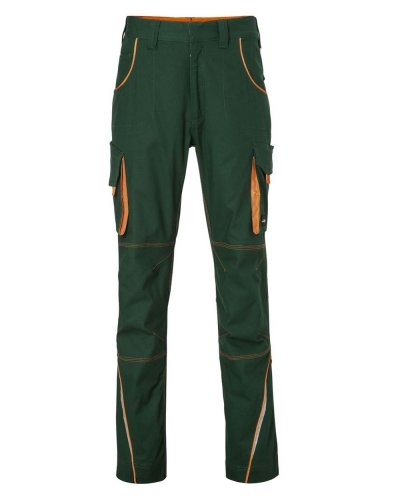 Pantaloni da lavoro Pants-Level 2 James & Nicholson Dark-Green/Orange