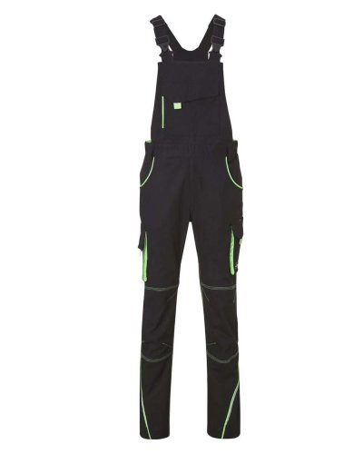 Salopette da lavoro Bib-Level 2 Black/Lime Green