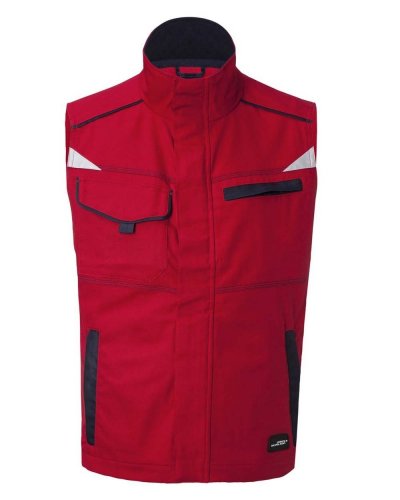 Workwear Vest - Color Red/Navy