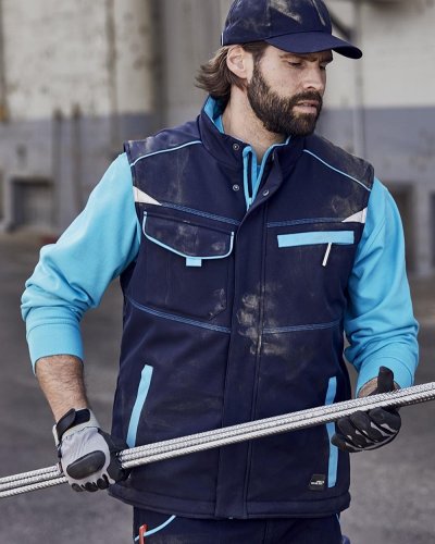 Workwear Softshell Padded Vest - Color