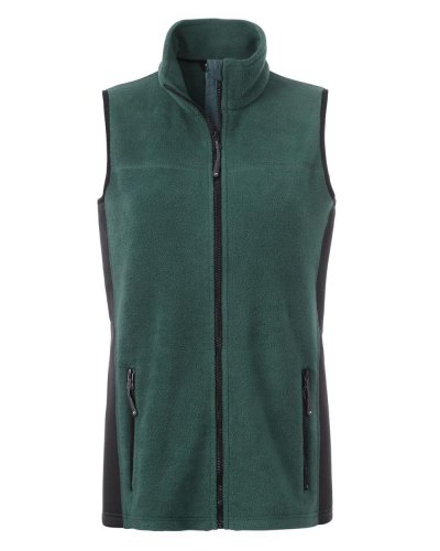 Gilet da lavoro fleece vest donna Dark-green/Black