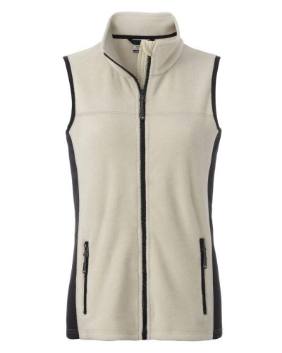 Gilet da lavoro fleece vest donna Stone/Black