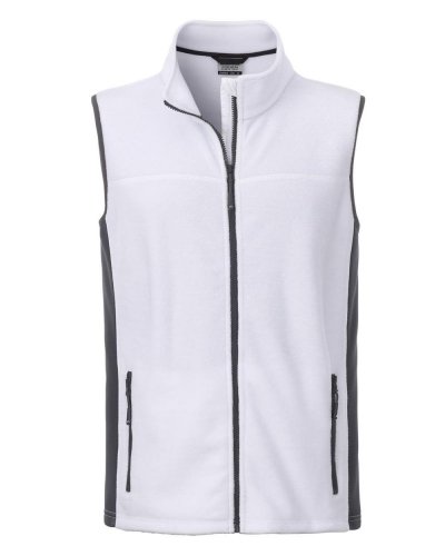 Men's Workwear Fleece Vest - Strong White/Carbon