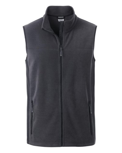 Men's Workwear Fleece Vest - Strong Carbon/Black