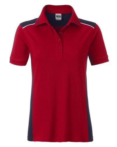 Polo da lavoro Level 2 Donna - James & Nicholson Red/Navy