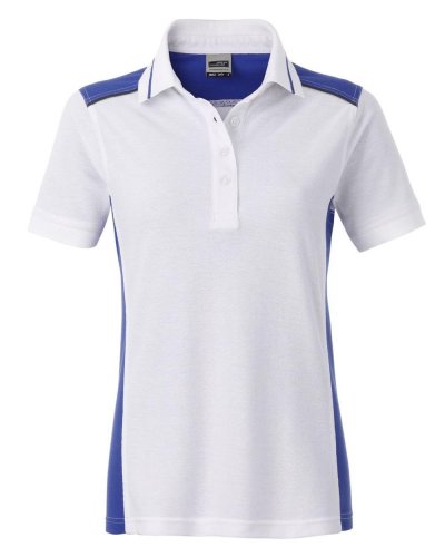 Polo da lavoro Level 2 Donna - James & Nicholson White/Royal