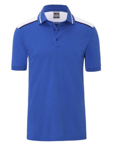 Polo da lavoro Level 2 - Uomo - James & Nicholson Royal/White