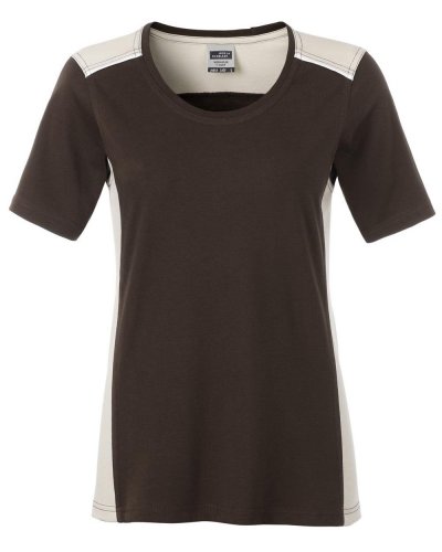 T-shirt da lavoro level 2 donna Brown/Stone
