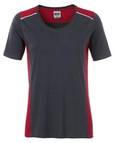 T-shirt da lavoro level 2 donna Carbon/Red