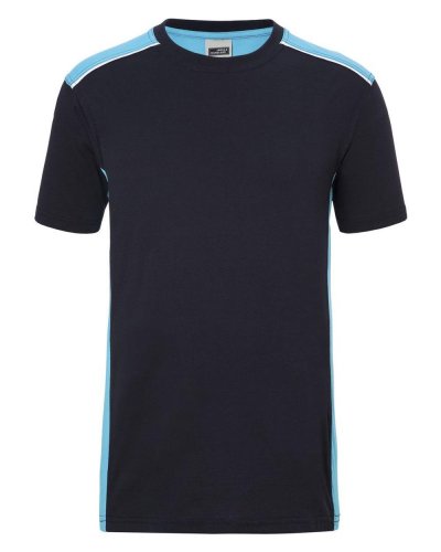 T-shirt da lavoro level 2 uomo Navy/Turquoise