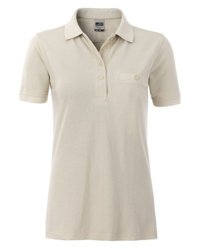 Polo manica corta da lavoro Pocket Donna Stone