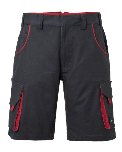Workwear Bermudas - Color Carbon/Red