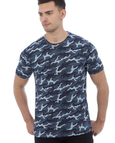 T-shirt Camo T uomo Grey camo
