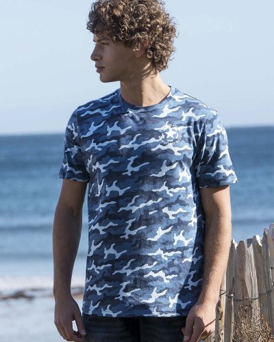T-shirt Camo T uomo Blue camo