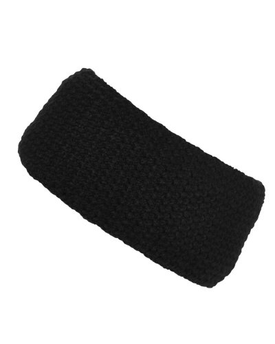 Fine Crocheted Headband Black