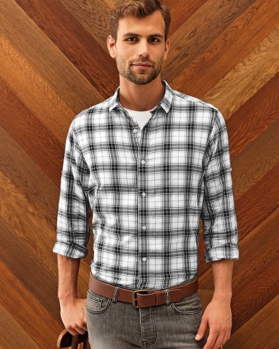 Camicia a maniche lunghe da uomo Ginmill check