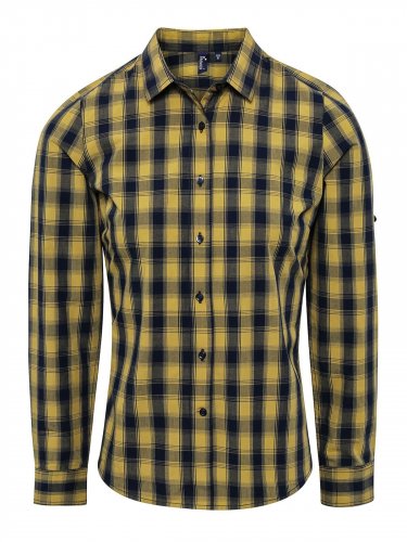 Ladies' LSL 'Mulligan' Check Cotton Bar Shirt     t