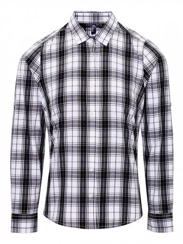 Ladies' LSL 'Ginmill' Check Cotton Bar Shirt