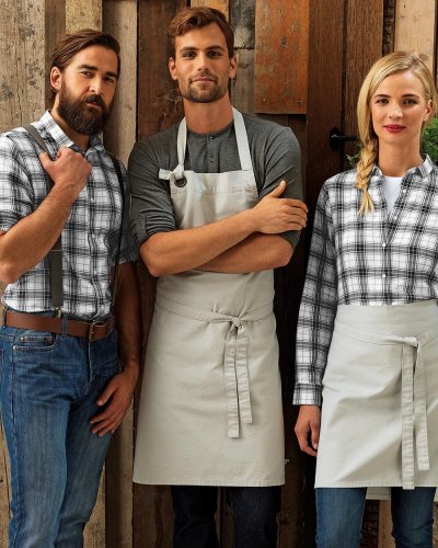 Ladies' LSL 'Ginmill' Check Cotton Bar Shirt