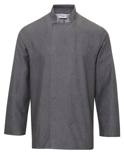 Denim Chef's Jacket Grey denim