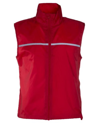 Giacca smanicata antivento Runner Red