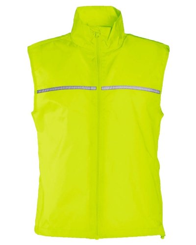 Giacca smanicata antivento Runner Fluo Yellow