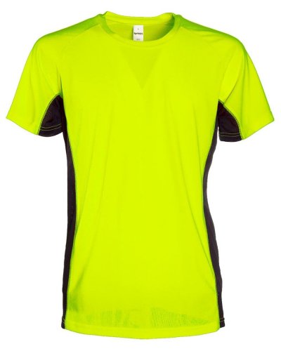 T-shirt maniche corte raglan Air Yellow fluo/Black