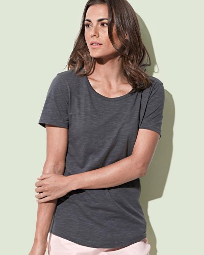 Camiseta orgánica Slub mujer