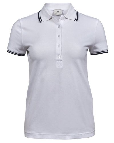 Polo Luxury Stripe  - Donna White/Navy