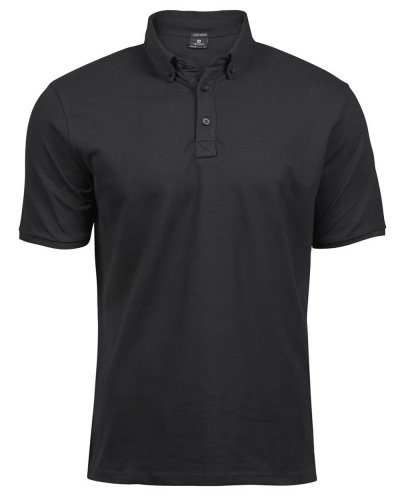 Fashion Luxury Stretch Polo Black