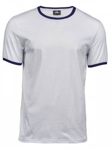 T-Shirt Ringer Tee - Uomo Black Melange/Black
