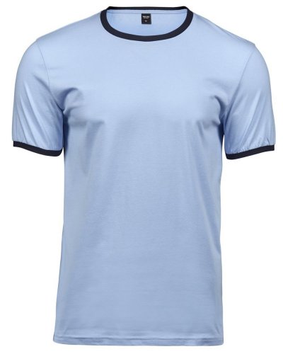 T-Shirt Ringer Tee - Uomo Light blue/Navy