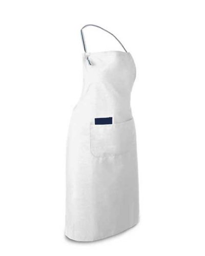 Grembiule in cotone e poliestere Chives Bianco