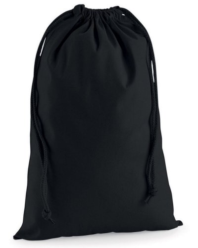 Premium Cotton Stuff Bag XS Black