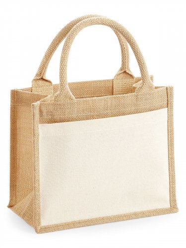 Cotton Pocket Jute Gift Bag Natural