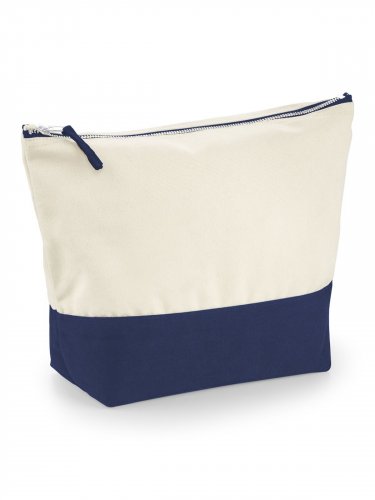 Dipped Base Canvas Accessory Bag M Natural/true pink