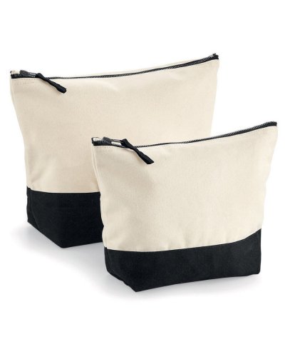 Dipped Base Canvas Accessory Bag M Natural/Black