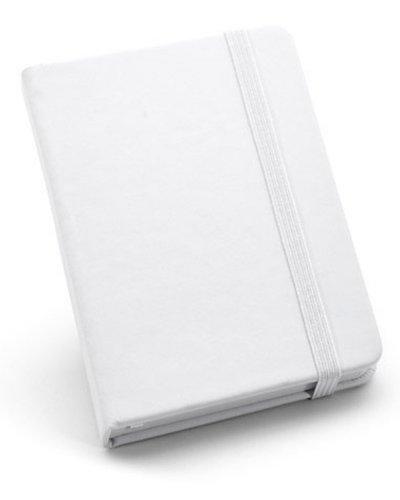 Block note in similpelle Bianco
