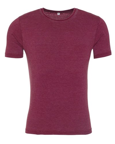 Maglietta unisex manica corta Washed T Washed burgundy