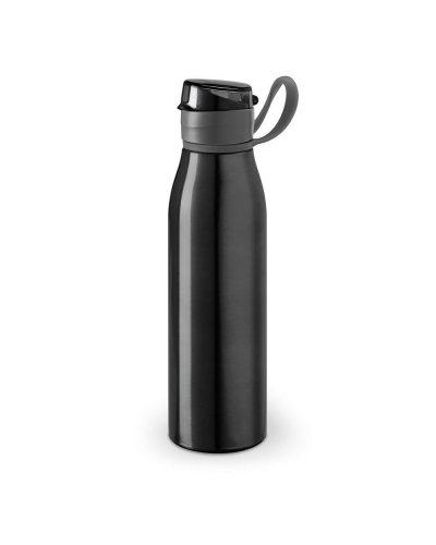 Borraccia sportiva in alluminio 650 ml Nero